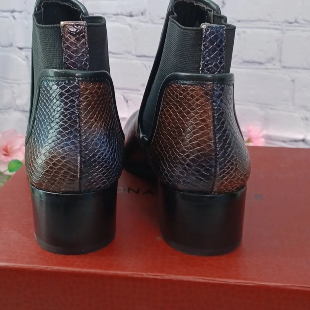 Donald J. Pliner Dyla Painted Snake Bootie NIB